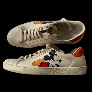 Authentic Gucci Mickey Mouse sneakers size 9
